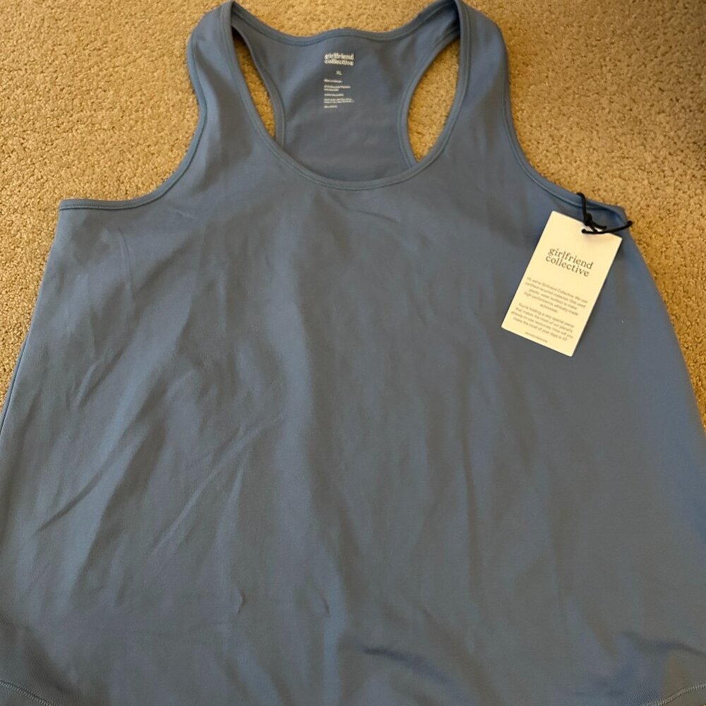 NEW Girlfriend Collective ReSet Tank - SZ XL - Blue